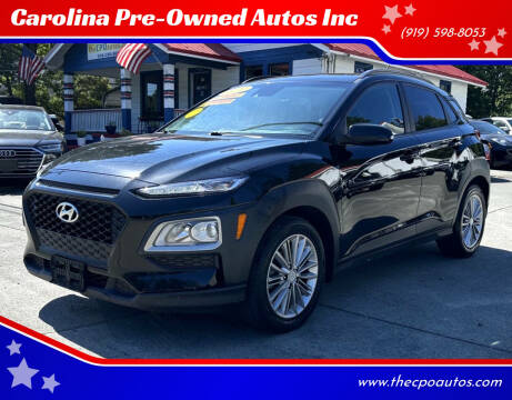 2021 Hyundai Kona for sale at Carolina Pre-Owned Autos Inc in Durham NC