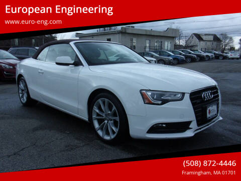2013 Audi A5 for sale at European Engineering in Framingham MA