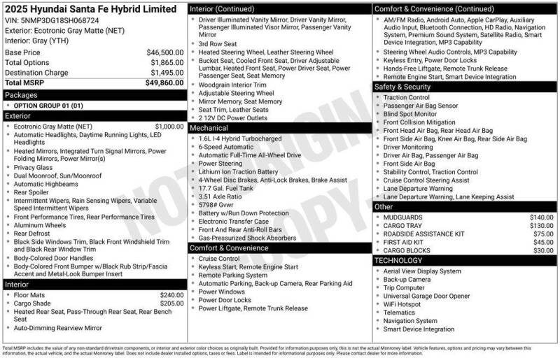 2025 Hyundai Santa Fe Hybrid Limited