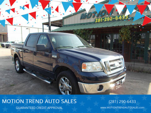 2008 Ford F-150 for sale at MOTION TREND AUTO SALES in Tomball TX