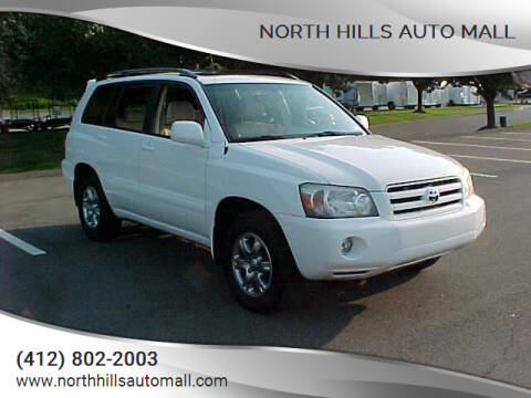 2004 Toyota Highlander for sale at North Hills Auto Mall in Pittsburgh PA