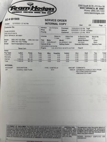 2018 Chevrolet Silverado 1500