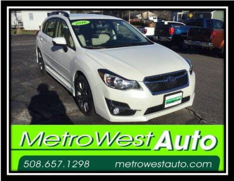 2016 Subaru Impreza for sale at Metro West Auto in Bellingham MA