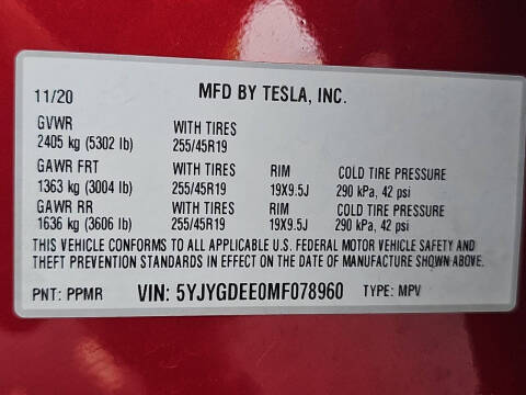 2021 Tesla Model Y Long Range