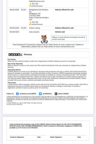 2019 Volkswagen Arteon SE 4Motion