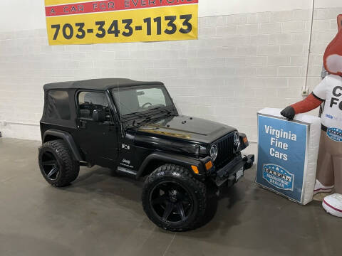 2004 Jeep Wrangler for sale at Virginia Fine Cars in Chantilly VA