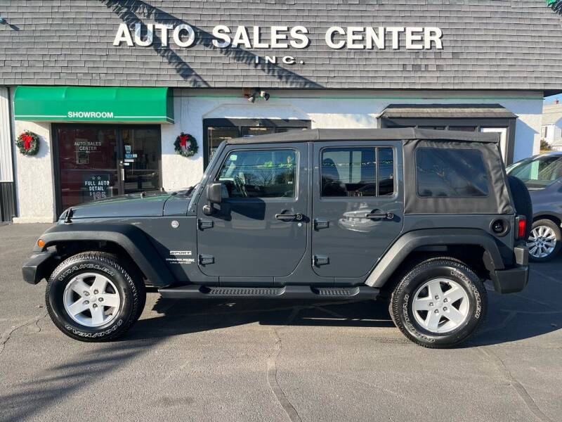 2018 Jeep Wrangler JK Unlimited for sale at Auto Sales Center Inc in Holyoke MA