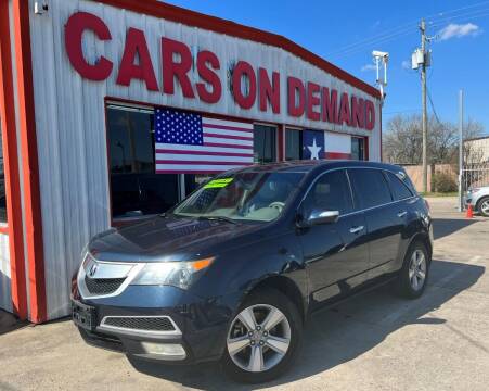 2011 Acura MDX for sale at Cars On Demand 2 in Pasadena TX