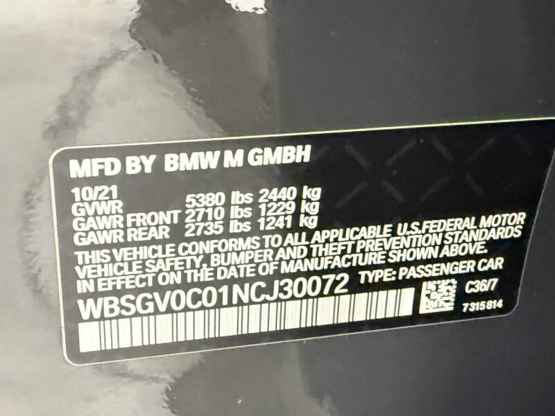 2022 BMW M8 Competition