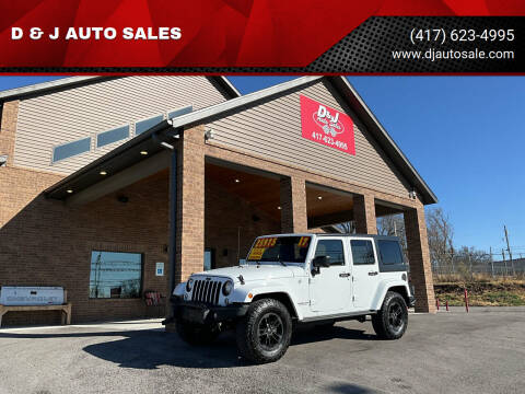 2017 Jeep Wrangler Unlimited for sale at D & J AUTO SALES in Joplin MO