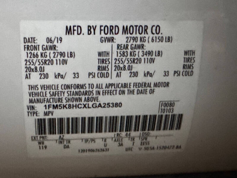 2020 Ford Explorer Platinum