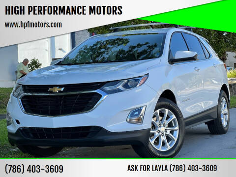 2019 Chevrolet Equinox for sale at HIGH PERFORMANCE MOTORS in Hollywood FL