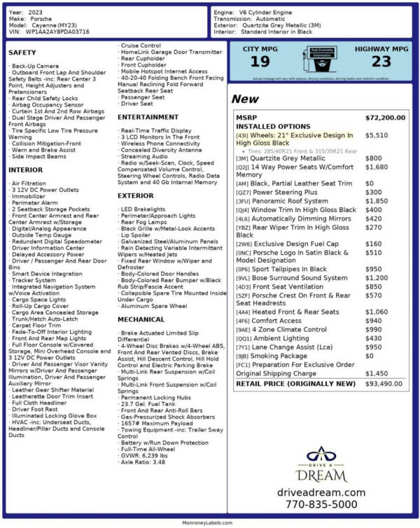 2023 Porsche Cayenne