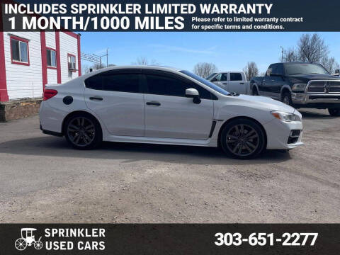 2016 Subaru WRX for sale at Sprinkler Used Cars in Longmont CO