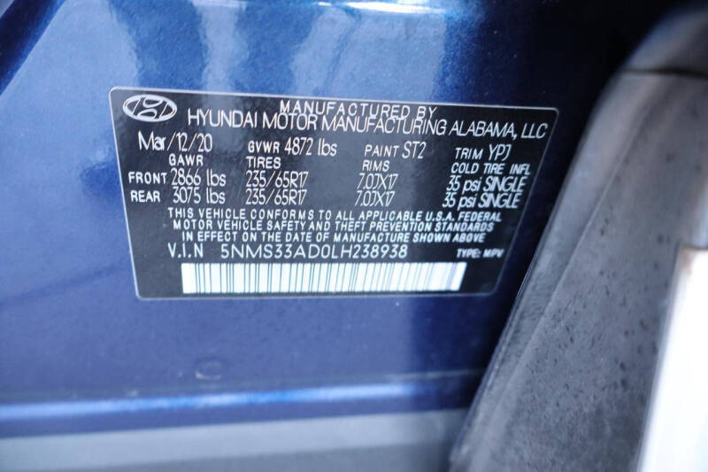 2020 Hyundai Santa Fe SEL