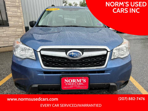 2016 Subaru Forester for sale at NORM'S USED CARS INC in Wiscasset ME