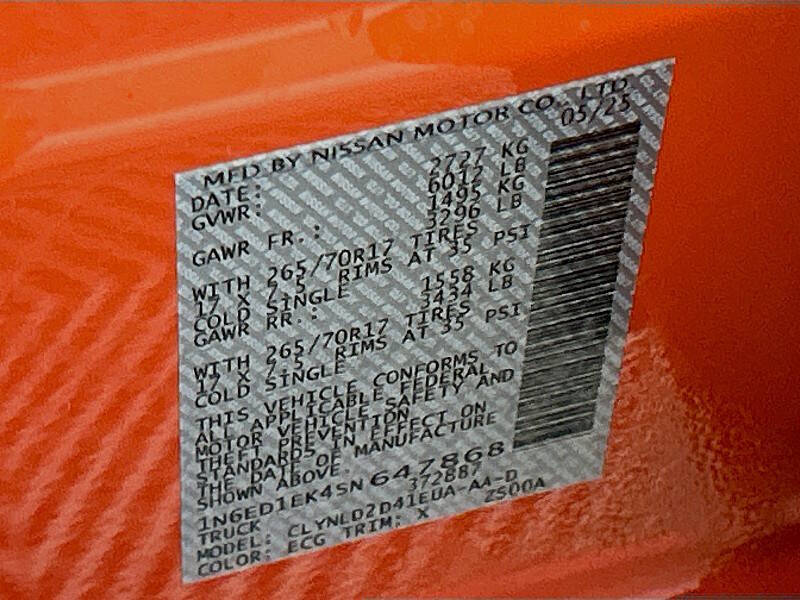 2025 Nissan Frontier