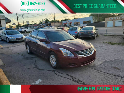 2012 Nissan Altima for sale at Green Ride Inc in Nashville TN