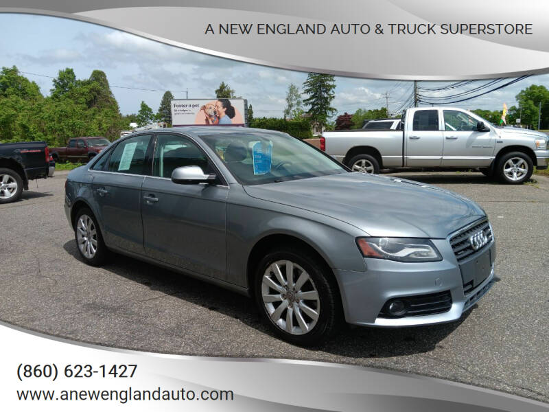 2010 Audi A4 for sale at A NEW ENGLAND AUTO & TRUCK SUPERSTORE in East Windsor CT