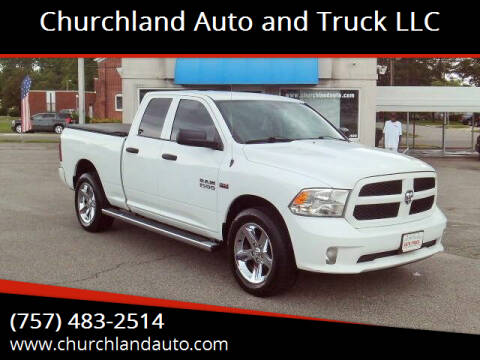 2016 RAM 1500 for sale at Churchland Auto and Truck LLC in Portsmouth VA