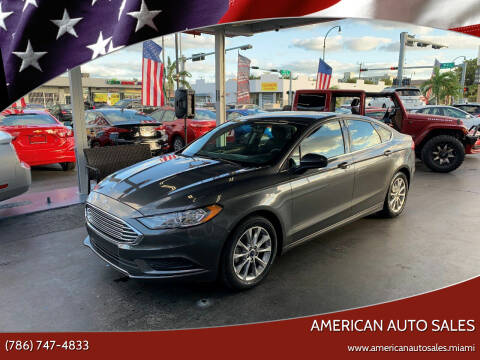 2017 Ford Fusion for sale at American Auto Sales in Hialeah FL