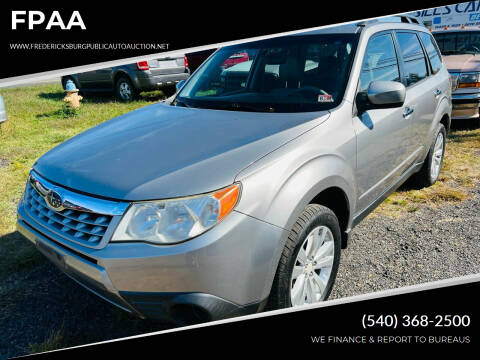 2011 Subaru Forester for sale at FPAA in Fredericksburg VA