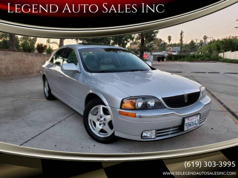 2000 Lincoln LS for sale at Legend Auto Sales Inc in Lemon Grove CA