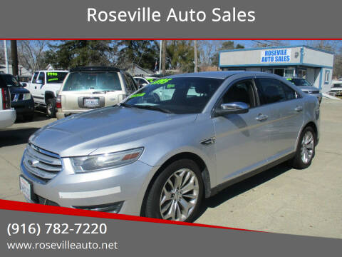 2013 Ford Taurus for sale at Roseville Auto Sales in Roseville CA