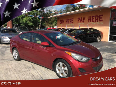 2013 Hyundai Elantra for sale at DREAM CARS in Stuart FL