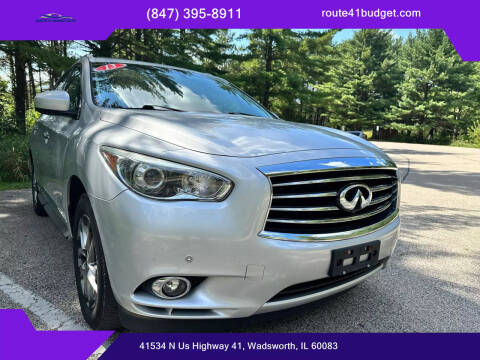 2013 Infiniti JX35 for sale at Route 41 Budget Auto in Wadsworth IL
