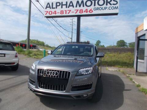 2015 Audi Q7 for sale at Alpha Motors Group in Charlotte NC