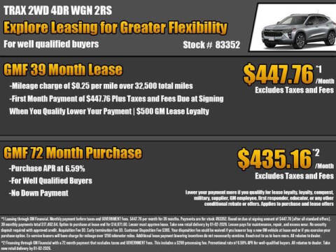 2026 Chevrolet Trax RS