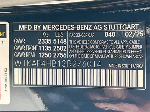 2025 Mercedes-Benz C-Class C 300 4MATIC