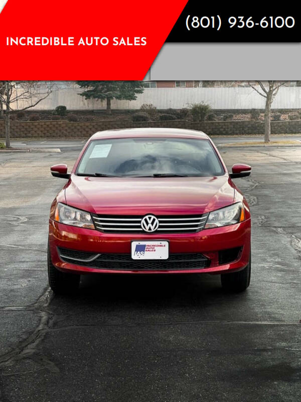 2015 Volkswagen Passat for sale at INCREDIBLE AUTO SALES in Bountiful UT