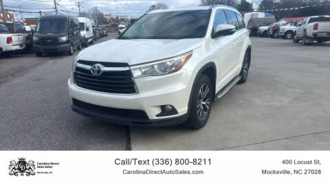 2016 Toyota Highlander for sale at Carolina Direct Auto Sales in Mocksville NC