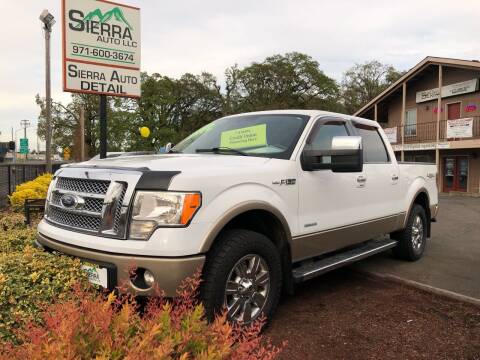 2012 Ford F-150 for sale at SIERRA AUTO LLC in Salem OR