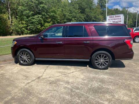 2020 Ford Expedition MAX for sale at ALLEN JONES USED CARS INC in Steens MS