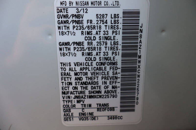 2012 Nissan Murano SV