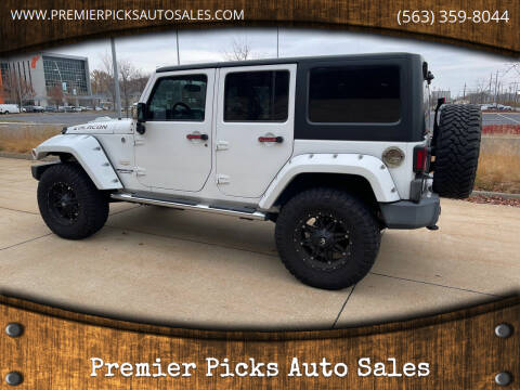 2013 Jeep Wrangler Unlimited for sale at Premier Picks Auto Sales in Bettendorf IA