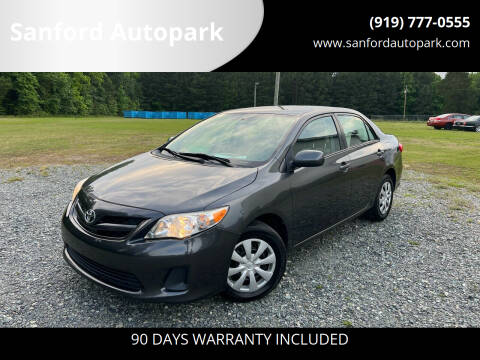 2011 Toyota Corolla for sale at Sanford Autopark in Sanford NC