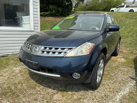 2007 Nissan Murano for sale at Motley's Auto World in Danville VA