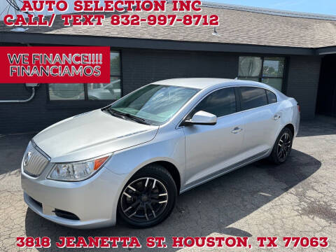 2010 Buick LaCrosse for sale at Auto Selection Inc. in Houston TX