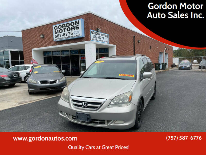 2007 Honda Odyssey for sale at Gordon Motor Auto Sales Inc. in Norfolk VA