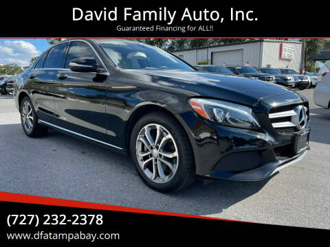 2015 Mercedes-Benz C-Class for sale at David Family Auto, Inc. in New Port Richey FL