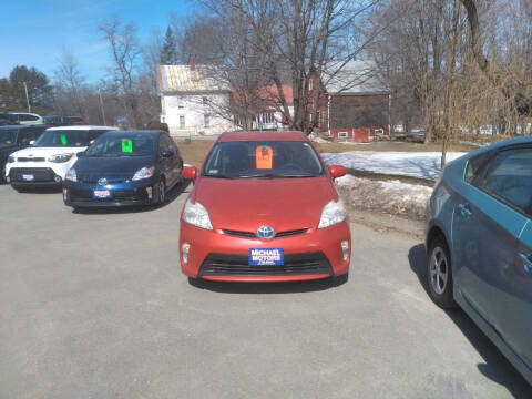 2013 Toyota Prius for sale at MICHAEL MOTORS in Farmington ME