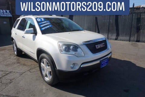 2007 GMC Acadia for sale at WILSON MOTORS in Stockton CA