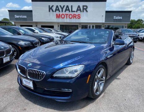 2012 BMW 6 Series for sale at KAYALAR MOTORS in Houston TX