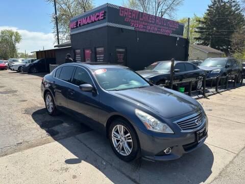 2013 Infiniti G37 Sedan for sale at Great Lakes Auto House in Midlothian IL