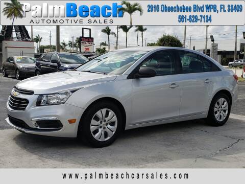 2016 Chevrolet Cruze Limited for sale at Palm Beach Automotive Sales in West Palm Beach FL
