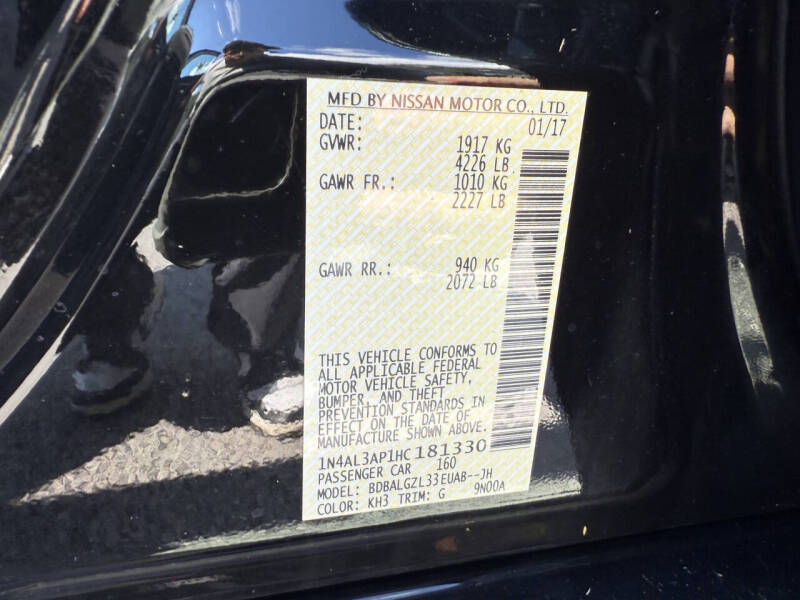 2017 Nissan Altima 2.5 S